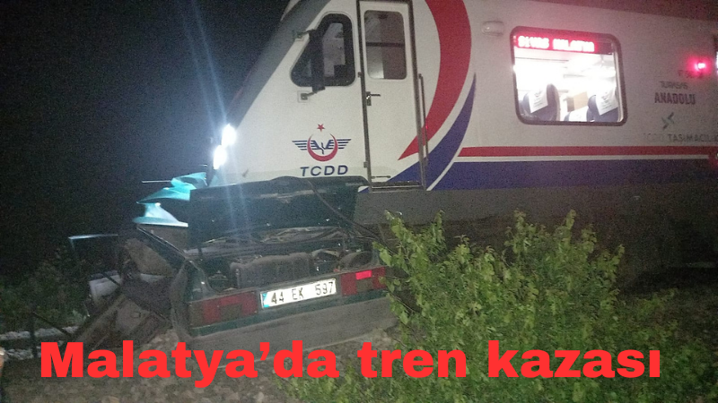 Malatya’da tren kazası