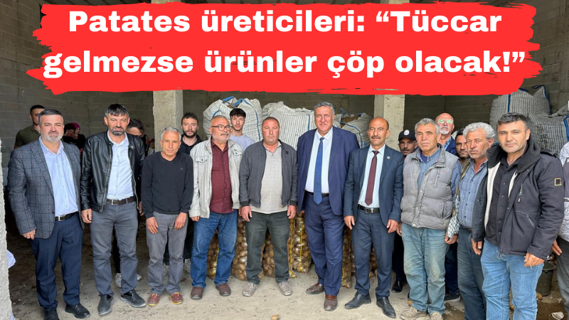 Patates üreticileri: “Tüccar gelmezse ürünler çöp olacak!”